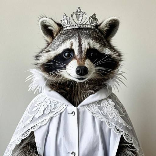 Whimsical Raccoon Dentist in Costume