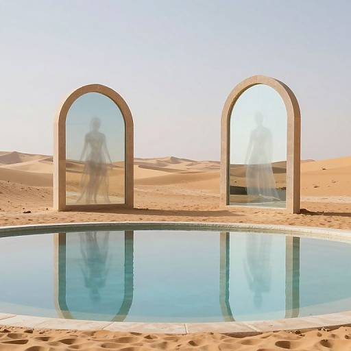 Mirrored Arches and Ethereal Reflections