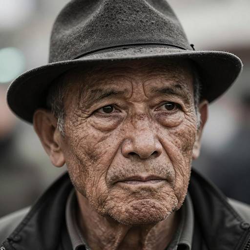 Serious Portrait of an Older Man