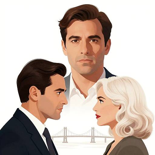 Elegant Portraits: Man and Woman in Focus