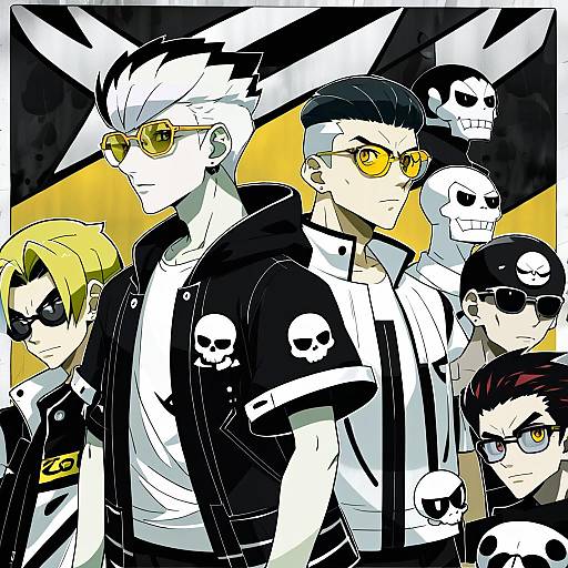 Illustration of Guzma (pokemon), pokemon in the style of Shin'en (gyokuro company)