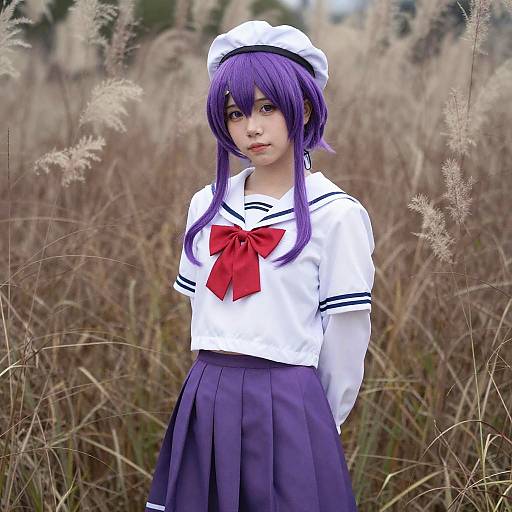 Anime Cosplay in Serene Nature