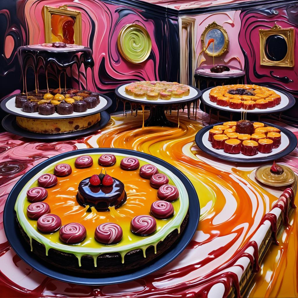 Surreal Melting Sweets and Grotesque Interiors