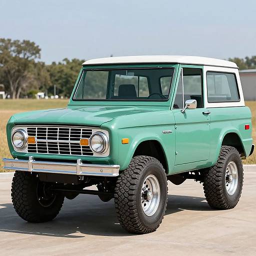 Retro 60s-70s Ford Bronco Scene