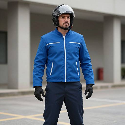 Man in Running Gear Costume