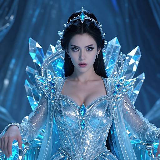 Fierce Futuristic Ice Queen