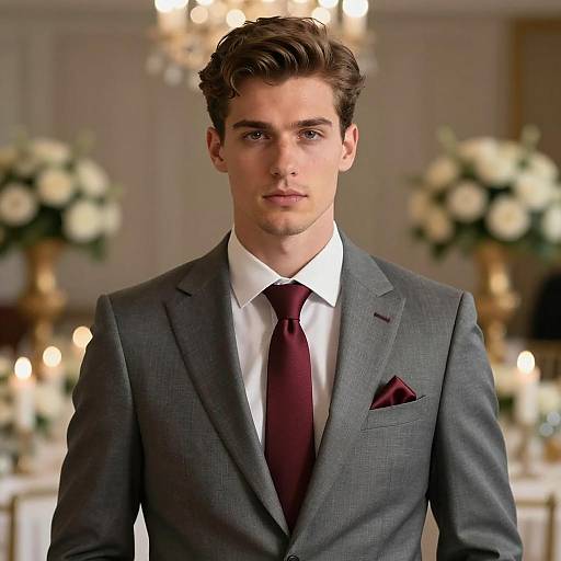 Elegant Man in Formal Rehearsal Outfit