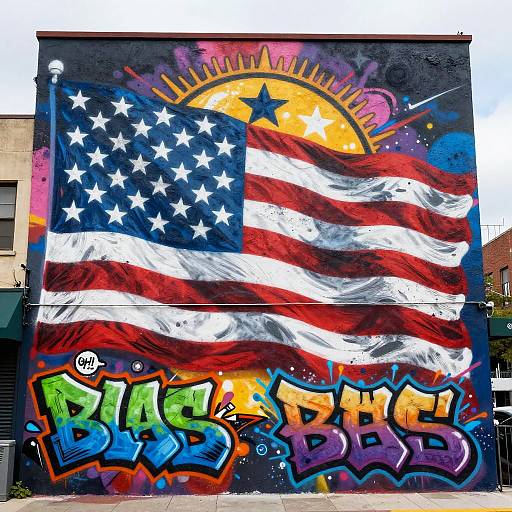 Vibrant US Empire Street Mural