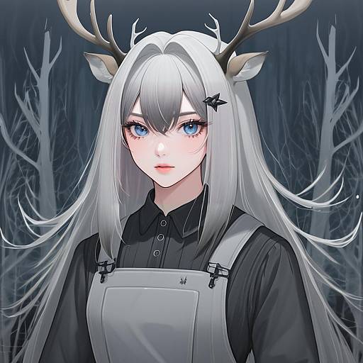 Illustration of Alina (arknights), arknights in the style of Nekomamire