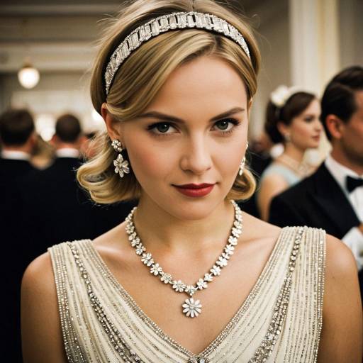 Daisy Gatsby Costume with Jewelry Details