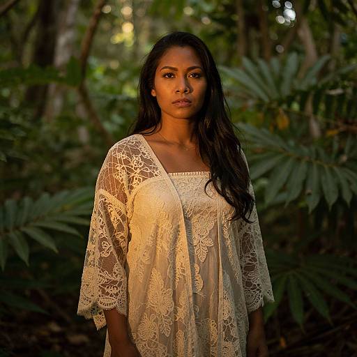 Enigmatic Melanesian Woman Portrait