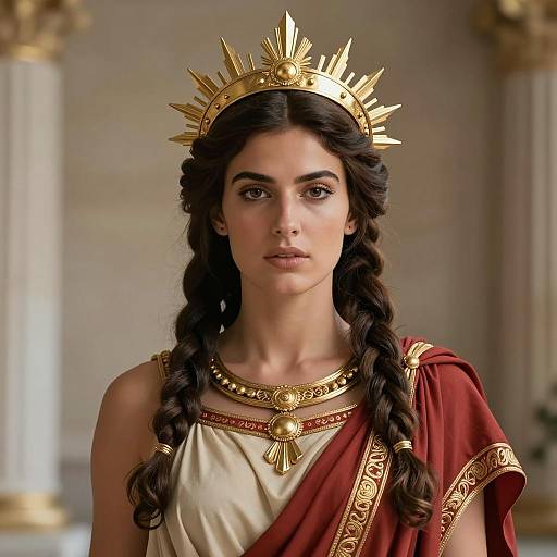Photorealistic Portrait of Ancient Roman Queen
