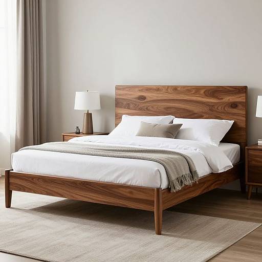 Versailles Cherry Oak Wood Bedroom