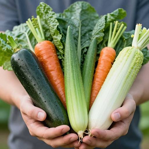 Eric Carle Style Fresh Vegetables