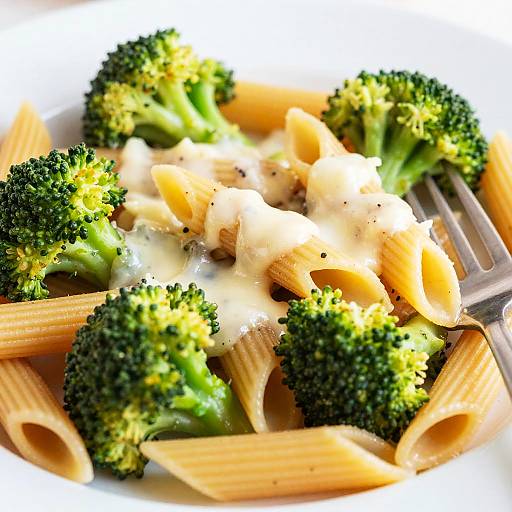 Colorful Penne Pasta with Broccoli