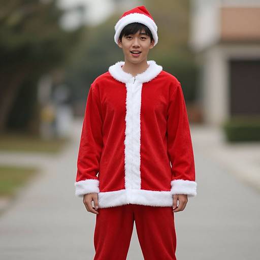Casual Xmas Pudding Costume Portrait