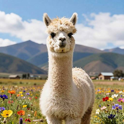 Afro Alpaca in Vibrant Andes