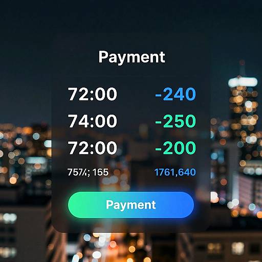 Cyberpunk Payment Screenshot Concept