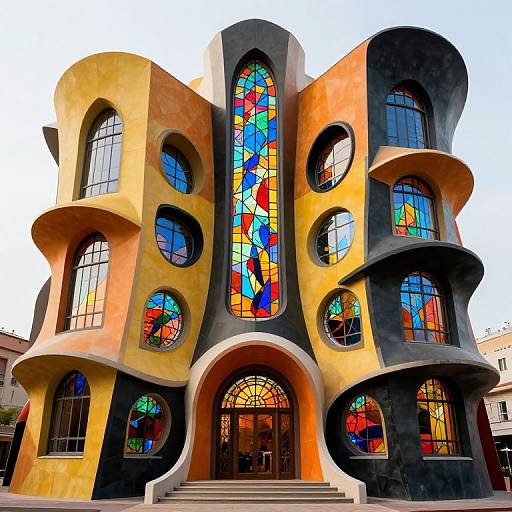 Futuristic Stained Glass Architecture