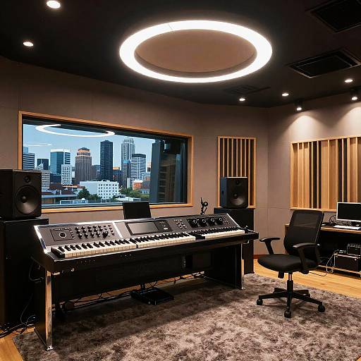 Futuristic Luxury Recording Studio Design