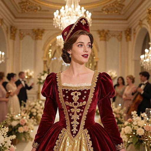 Elegant Cinderella in Vintage Wedding Hall