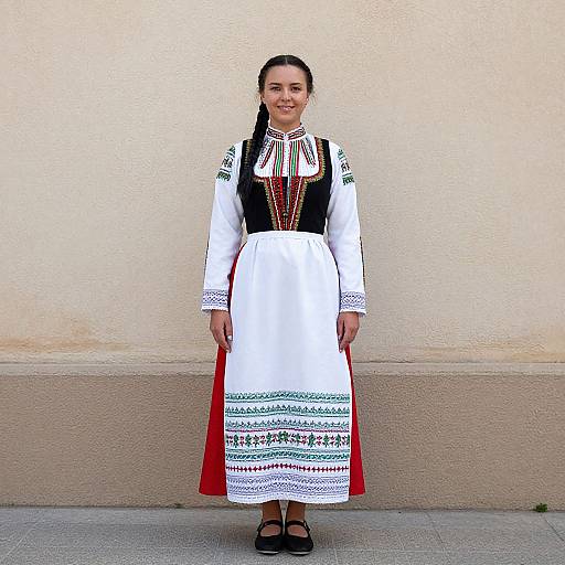 Woman in Traditional Hungarian Dress