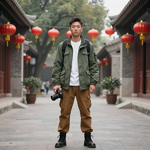 Urban Fashion in Traditional Chinese Courtyard