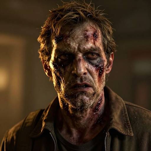 Photorealistic Zombie Portrait in Cinematic Light