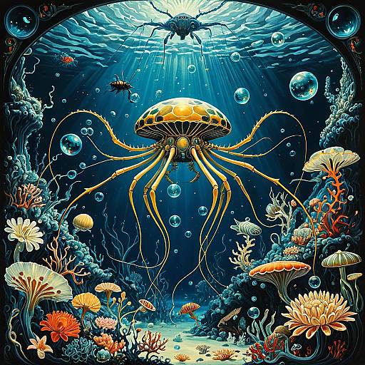 Surreal Deep Sea Alien Life