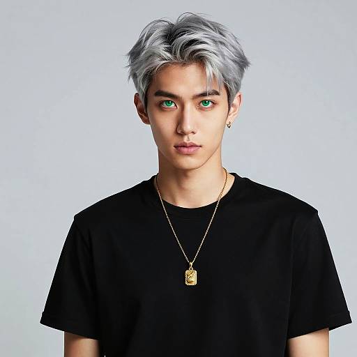 Modern Minimalist Portrait of Young Man