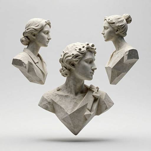 Sculptor Creating Floating Impossible Geometries