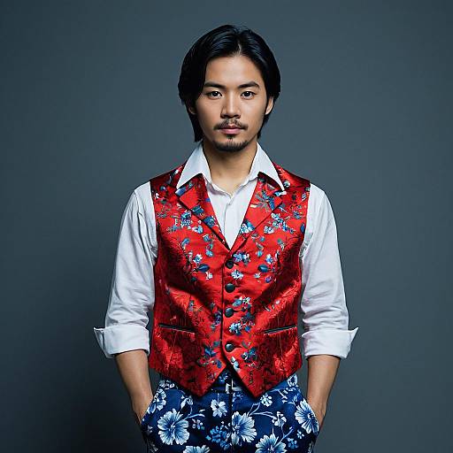 Realistic Flamenco Boy Costume Portrait