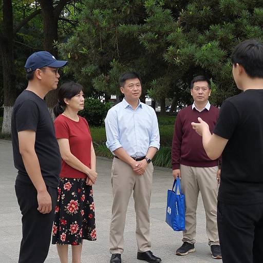 Casual Group Portrait in Park