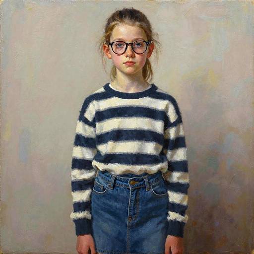 Photorealistic Teenage Girl Portrait