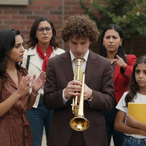 Group Portrait with Musical Flair