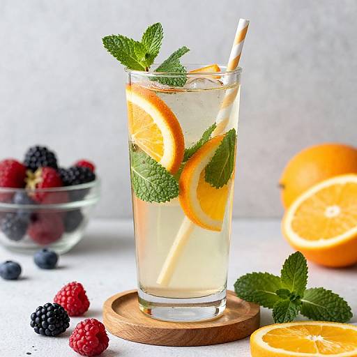 Vibrant Detox Water with Fruits