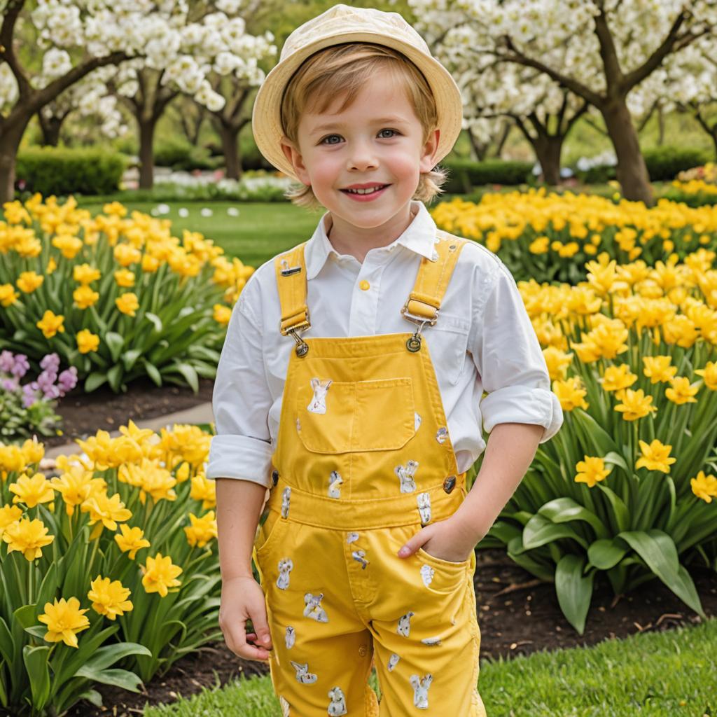 Cheerful Easter Outfit for Energetic Boy