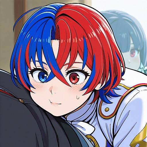 Illustration of Alear (male) (fire emblem), fire emblem in the style of Ferret-san