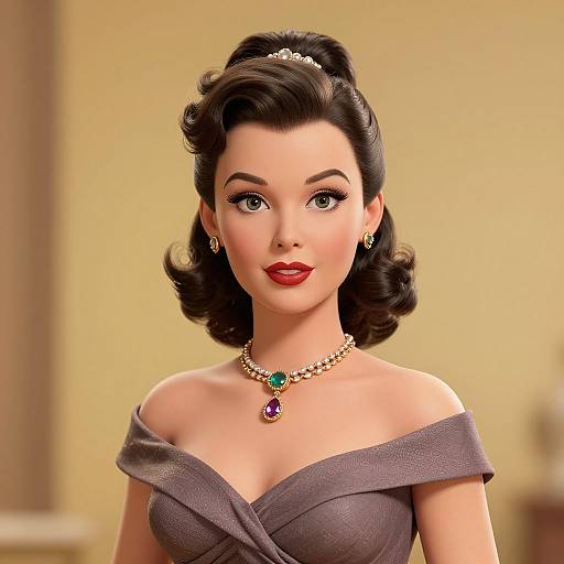 Vintage Hollywood Glamour 3D Render