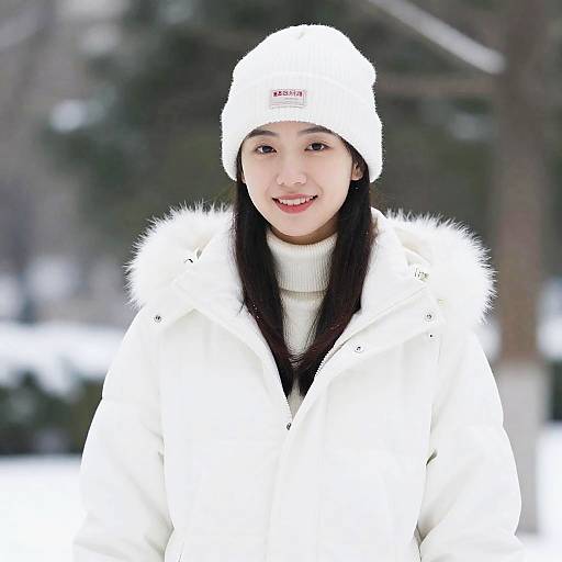 Winter White Outfit Woman
