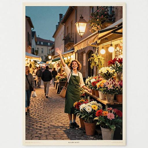 Radiant Street Florist at Twilight Market