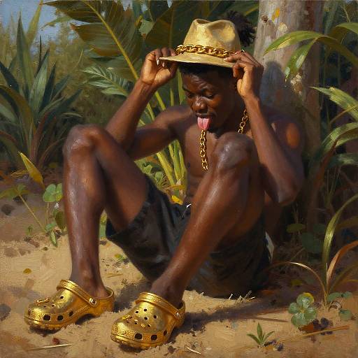 Bored Miles in Golden Sand Garden