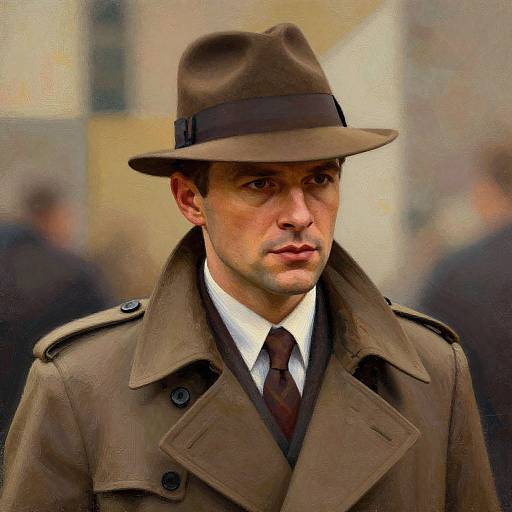 Painterly Portrait of Man in Fedora