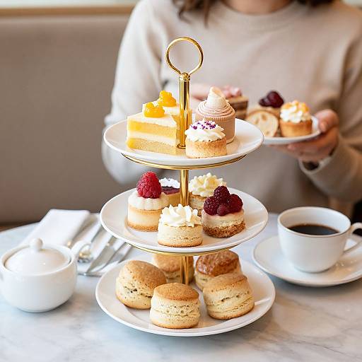 Luxurious Afternoon Tea with Pastries