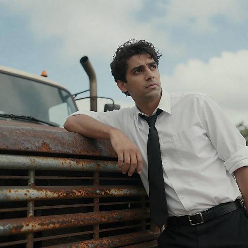 Vintage Portrait of a Focused Man