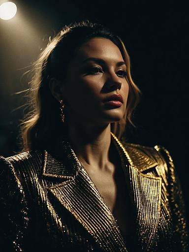 Photorealistic Woman in Designer Outfit