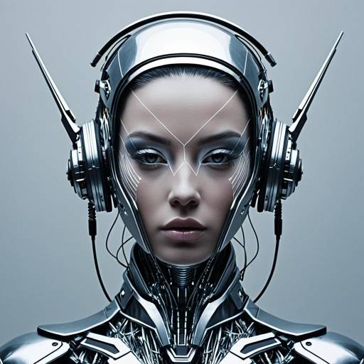 Androgynous Cybernetic Android Portrait