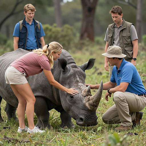 Interaction with a Majestic Rhinoceros