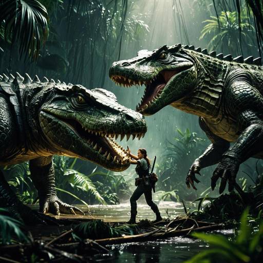 Epic Jungle Battle: Swamp Ranger vs Crocodile Epic Jungle Battle: Swamp Ranger vs Crocodile