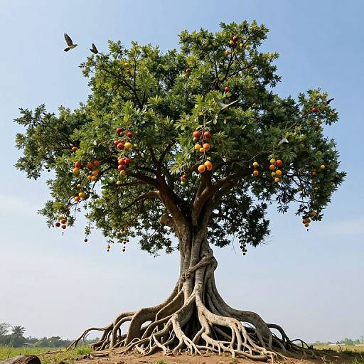 Gravity-defying Ancient Tree Fantasy